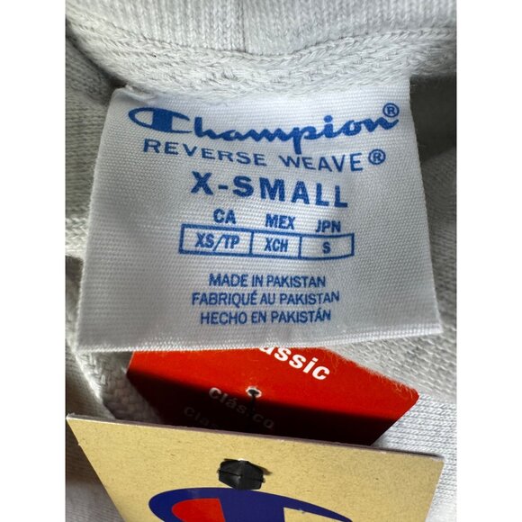 Champion Hoodie Mens XS Gray Reverse Weave Extra Small X Hoodie Heavyweight NWT - Picture 4 of 9